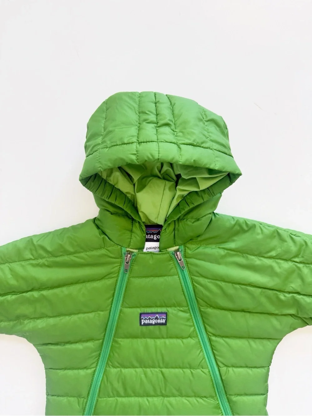 Patagonia Infant Down Sweater Bunting Green Size 6M